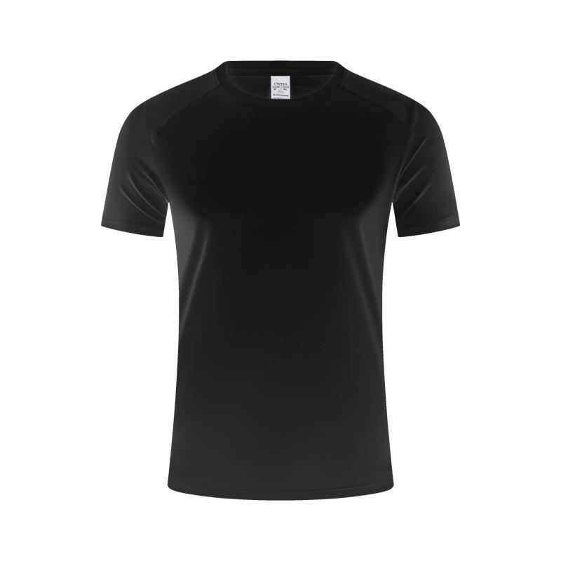 Men's Quick-Dry Ice Silk Sports T-Shirt: Short Sleeve, Loose Fit, Breathable for Running and Basketball.