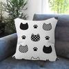 Fashion Black Cat Paw Cushion Cover Pillowcase Upholstery Sofa Throw Pillow Home Decor Pillowcas