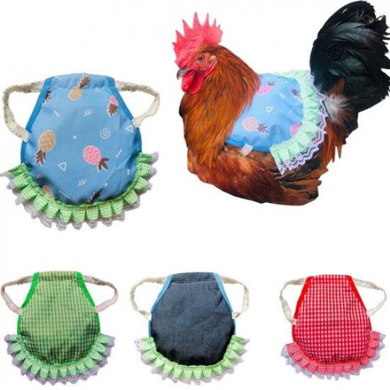 Poultry Pet Protection Back Wing Protector Hen Chicken Saddle Apron Jacket Co e