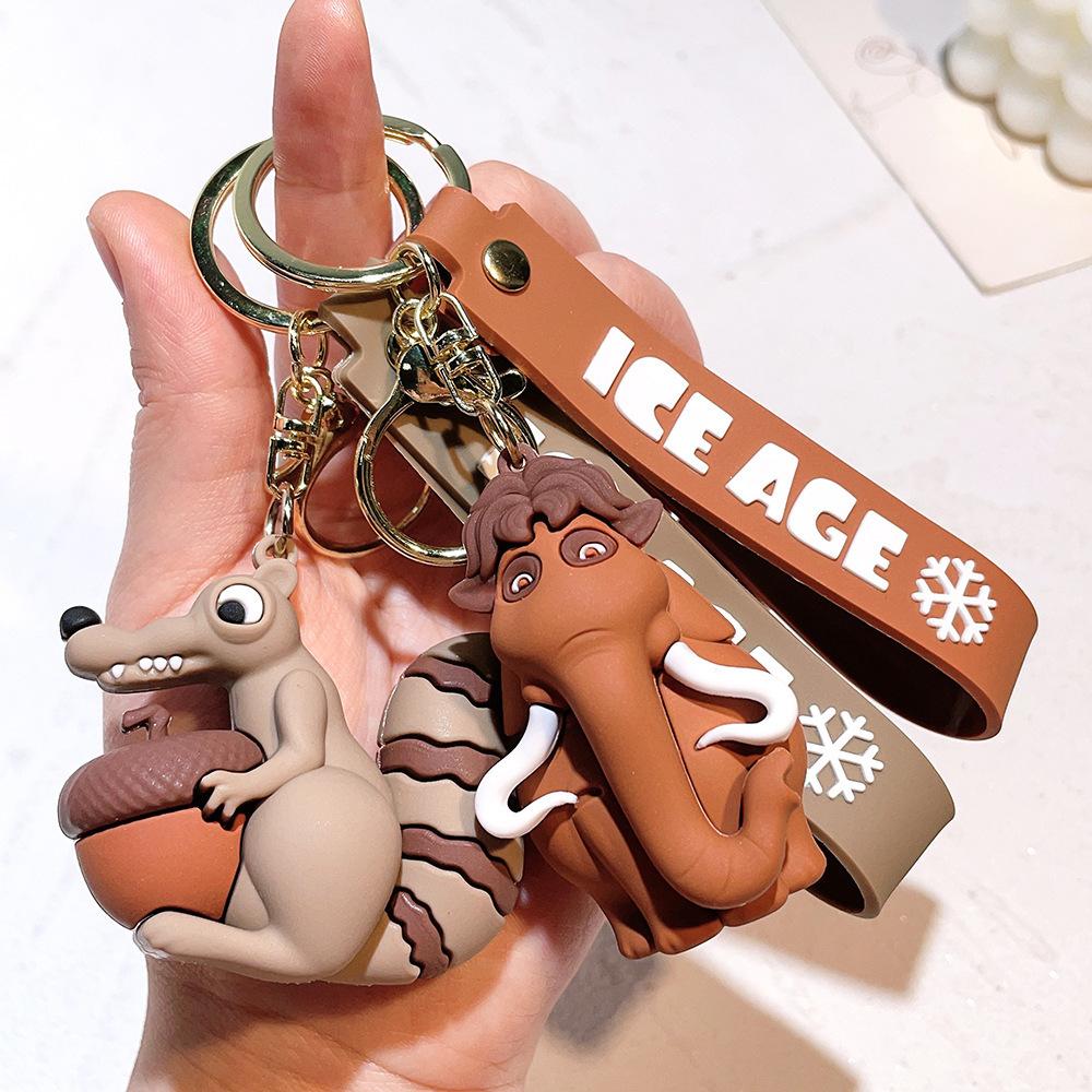 Creative Cartoon Anime Ice Age Doll Keychain Backpack Pendant Pendant Small Gift Gift