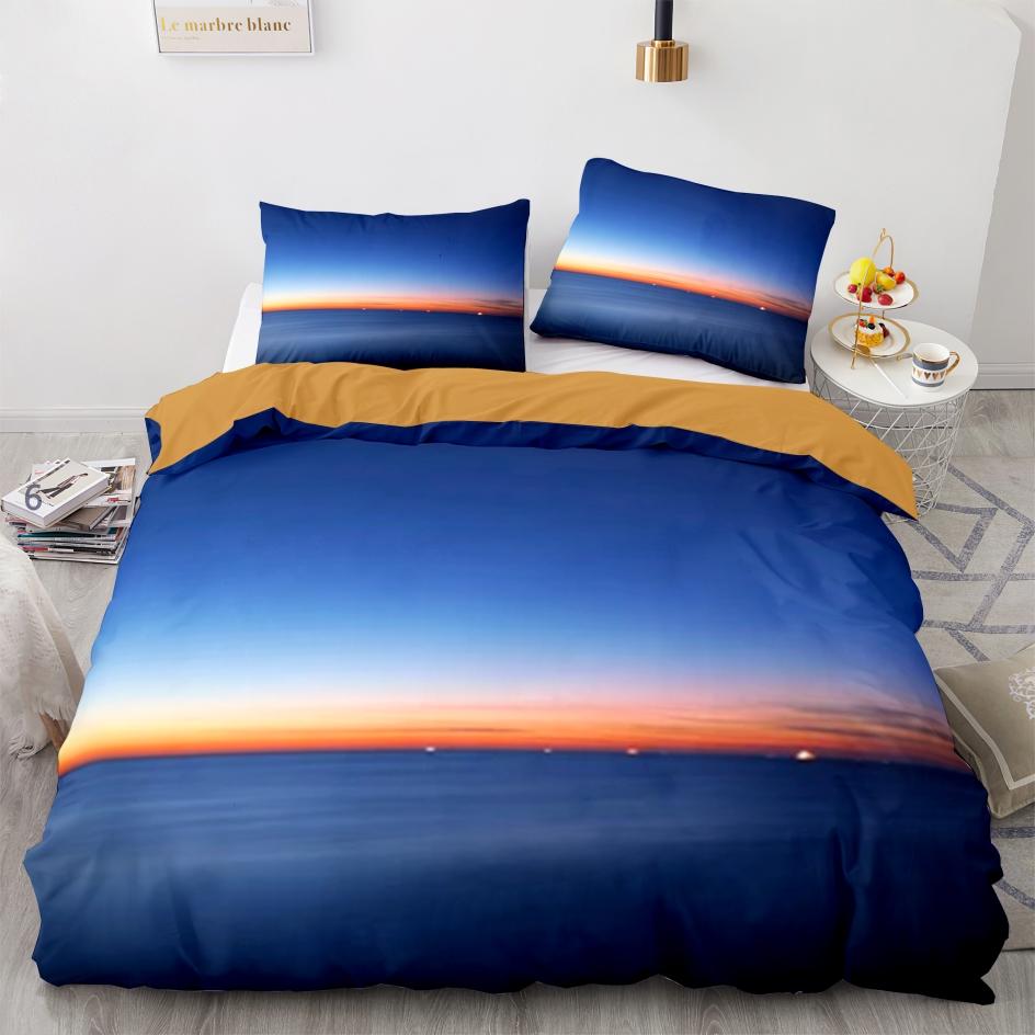 Starry Sky Duvet Cover Twin Size Universe Decor Twin Bedding Set Microfiber Outer Space Theme Milky Way Galaxy Comforter Cover