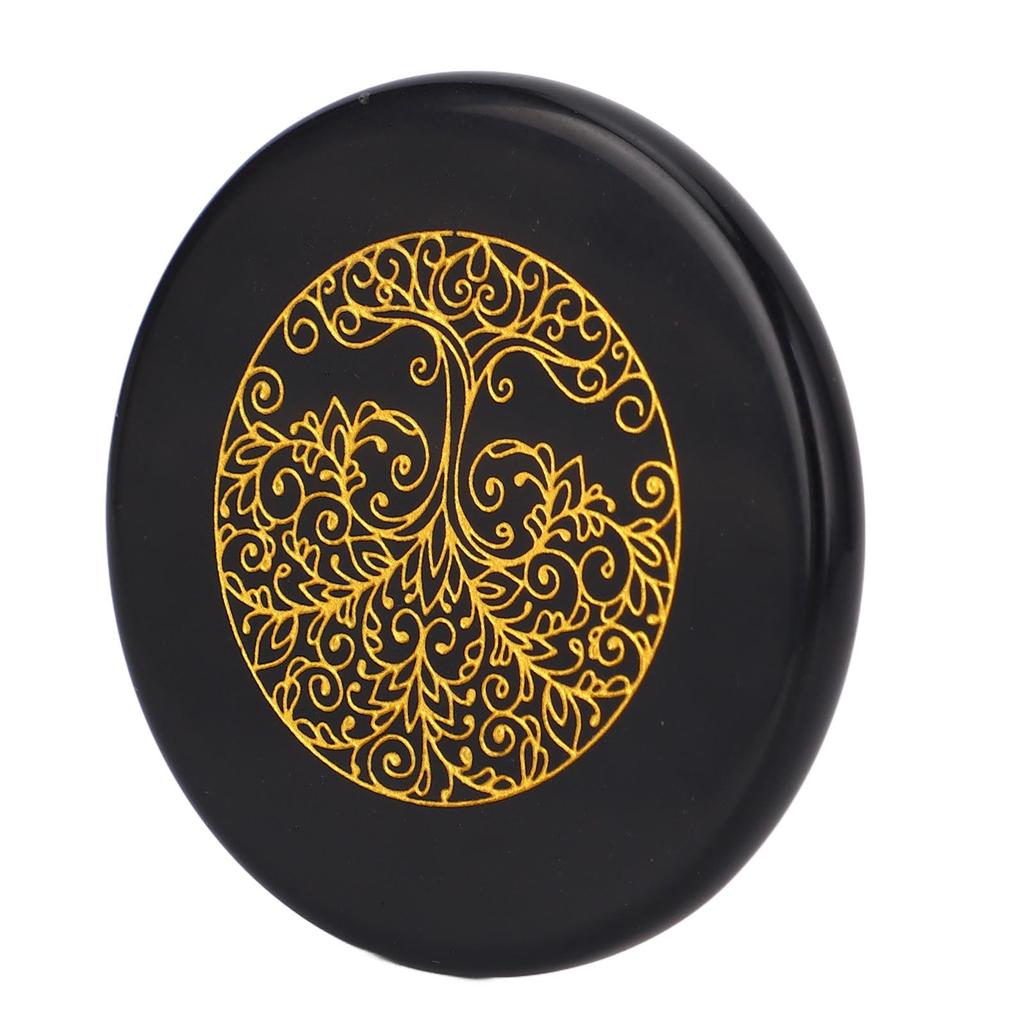 Engraved Rune Stone Symbol Encouragement Stone for Yoga Meditation Holiday Present Type 2