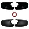 2 Pezzi Nere Lucide con Motivo in Carbonio Sostituzione Guscio Copri Specchietti Retrovisori Laterali Posteriori per BMW X3 F25 X1 E84 2010 2011 2012 2013