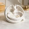 Geschenk für Fantasy-Fans Gotisches Drachen Schmuckschale, 3D-gedruckte Figur, Mythisches Wesen Schreibtisch Langlebige PLA Skulptur Organizer Schlüssel Münzen