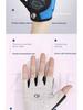 Breathable, Non-Slip Half-Finger Cycling Gloves with Silicone Palm Pad, Shock-Absorbing Protection, and High Elasticity for Outdoor Sports Fitness.