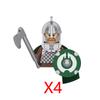 Military Building Blocks Solider Figures Movie Science Fiction Series Weapons Shield Knight Toys Gifts Medieval Mini Bricks MOC