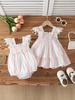 2025 Summer Striped Flutter Sleeve Dress for Girls - Stylish Korean Camisole