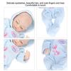 10-inch Reborn Baby Doll, Soft Silicone, Delicate Face, Detailed Design, Includes Pajamas, Washable, Realistic Baby Doll, Blue Eyes Closed, for Kids,