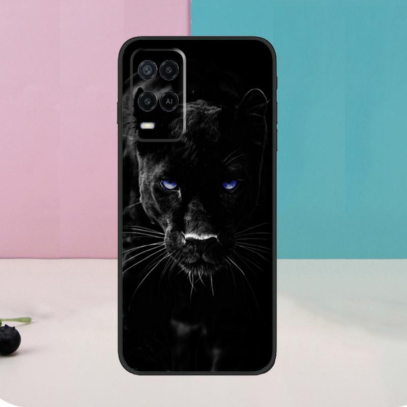 Cheetah Panther For OPPO A74 A94 A54 A58 A78 A98 A5 A9 A53 A15 A52 A72 A17 A57 A77 A16 A76 A96 A57S Case