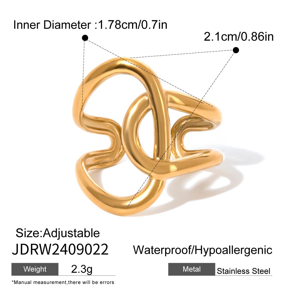 European and American titanium steel stud earrings do not fade ring light luxury head stainless steel earrring