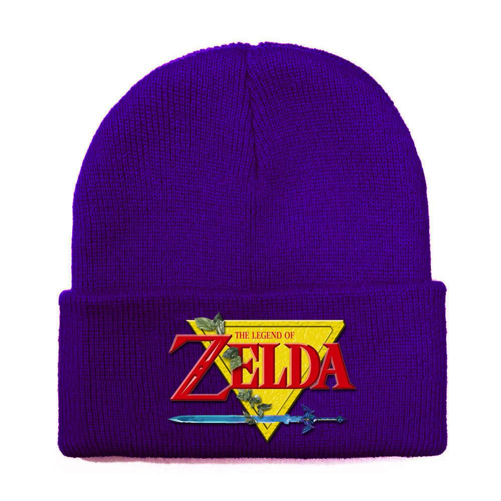 Of Legend Zelda Printed Knit Hat With Ear Protection For Game Enthusiasts