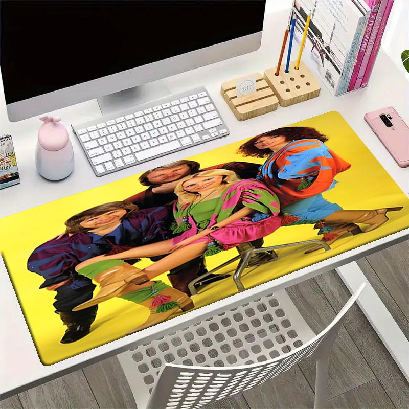 ABBA Theme Mouse Pad, Non Slip Rubber Base, Multifunctional Office & Home Decor, Perfect for Workspace Personalization.