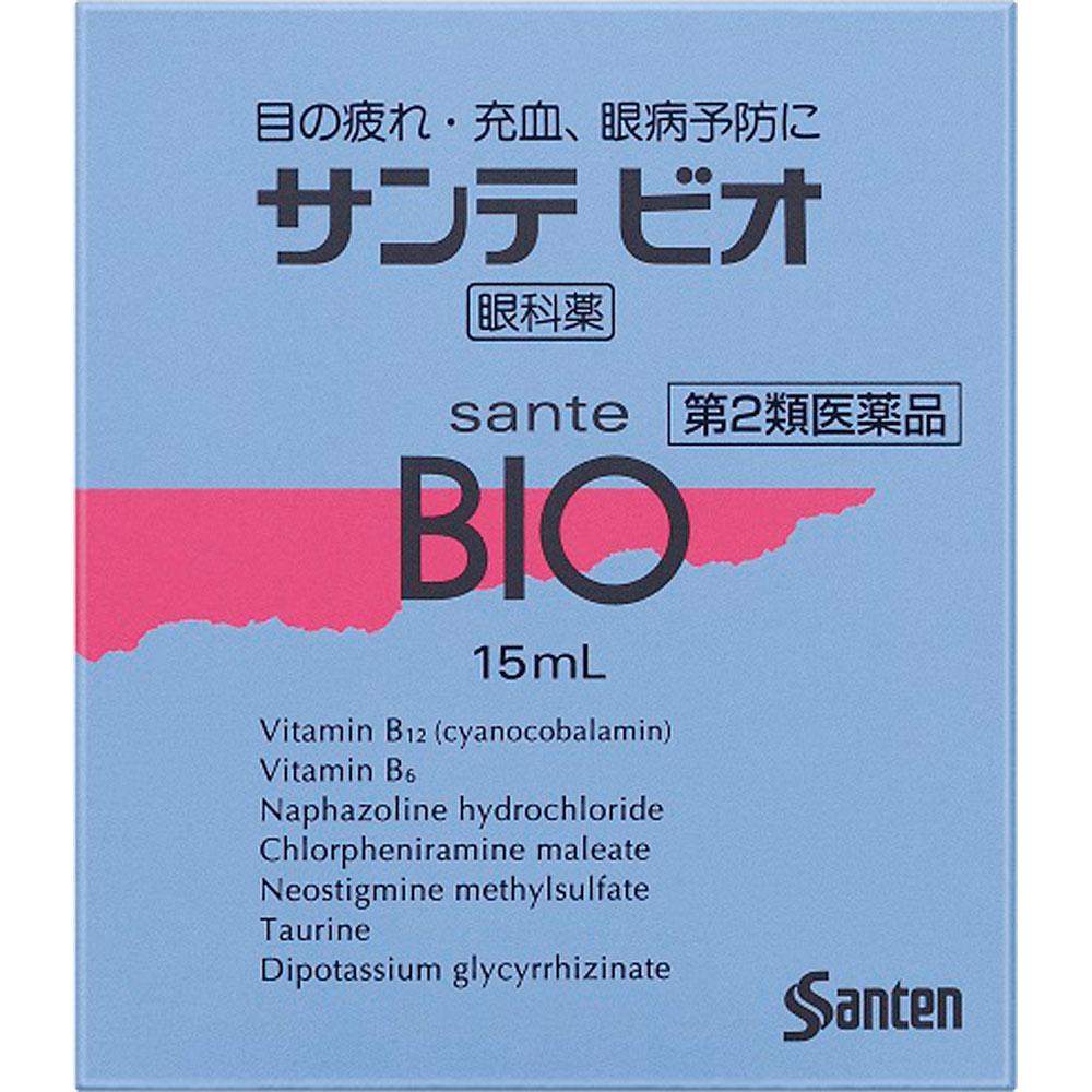 

Santen Pharmaceutical Sante Bio 15mL Eye Strain & Fatigued Eyes Eye Drops Indications: Eye fatigue, conjunctival hyperemia, prevention of eye diseases 1