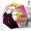 1 Stück Anime-Charakter Outdoor-Regenschirm - Automatisches Öffnen/Schließen - Tragbares 3-fach faltbares Design - 8-Speichen-Eisenrahmen - Perfektes Geschenk für Fans, Reisende,