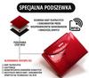 Women's leather wallet with snap and zipper - Peterson