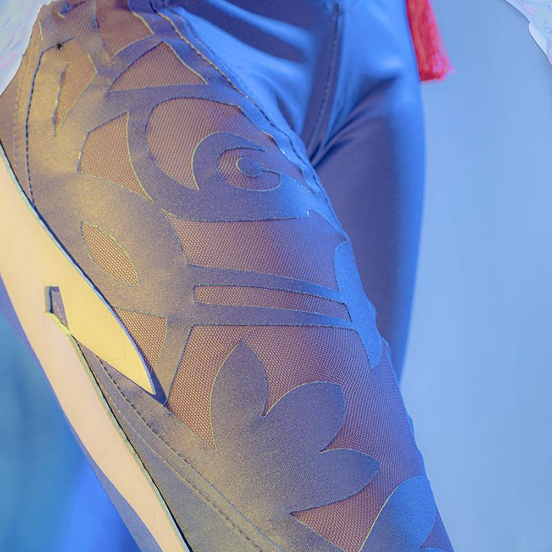 Hra Shenhe Cosplay Kostým Kombinéza Paruka Shen He Battle Suits Anime oblečení Kostým