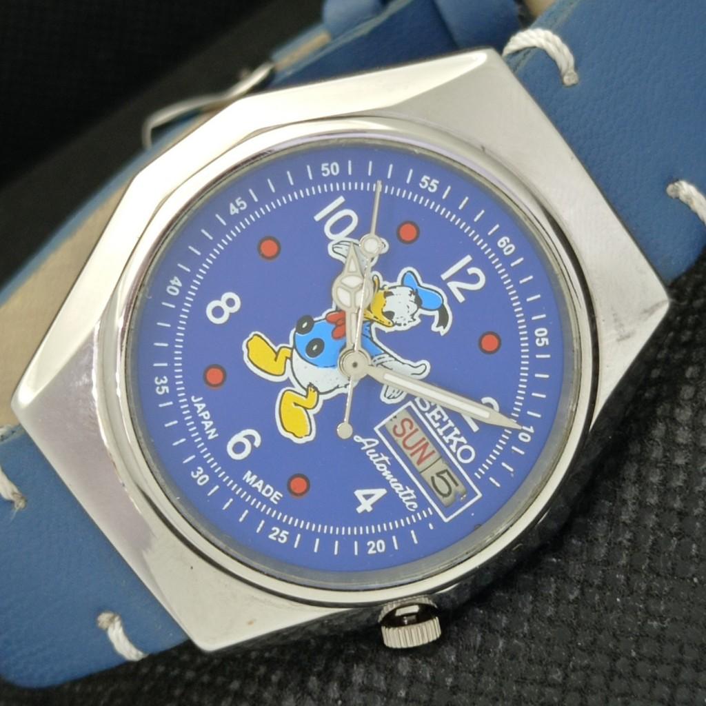 

Б/У РЕДКИЕ ВИНТАЖНЫЕ SEIKO CARTOON DIAL AUTO 7009A ЯПОНИЯ МУЖСКИЕ ЧАСЫ 583b-a306411-9 SKU583b-a306411