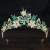 DIEZI Luxury AB Crystal Butterfly Crown For Women Girls Wedding Baroque Bride Queen Bridal Tiaras Hair Accessories Headbands