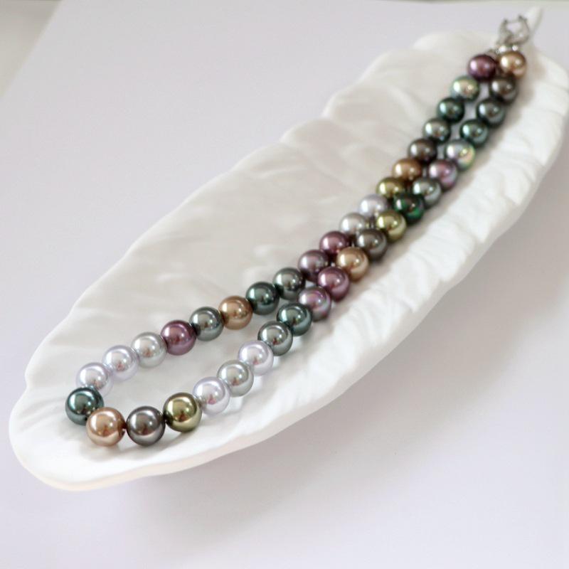 Tahiti Black Butterfly Queen Morandi Pearl Necklace Choker