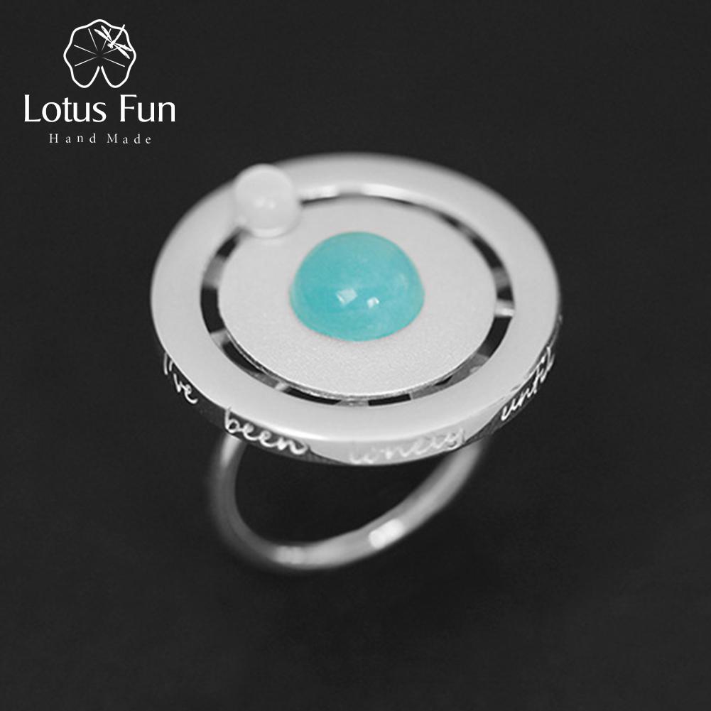

Lotus Fun Creative Planet Orbit Design вращающееся кольцо ручной работы для женщин