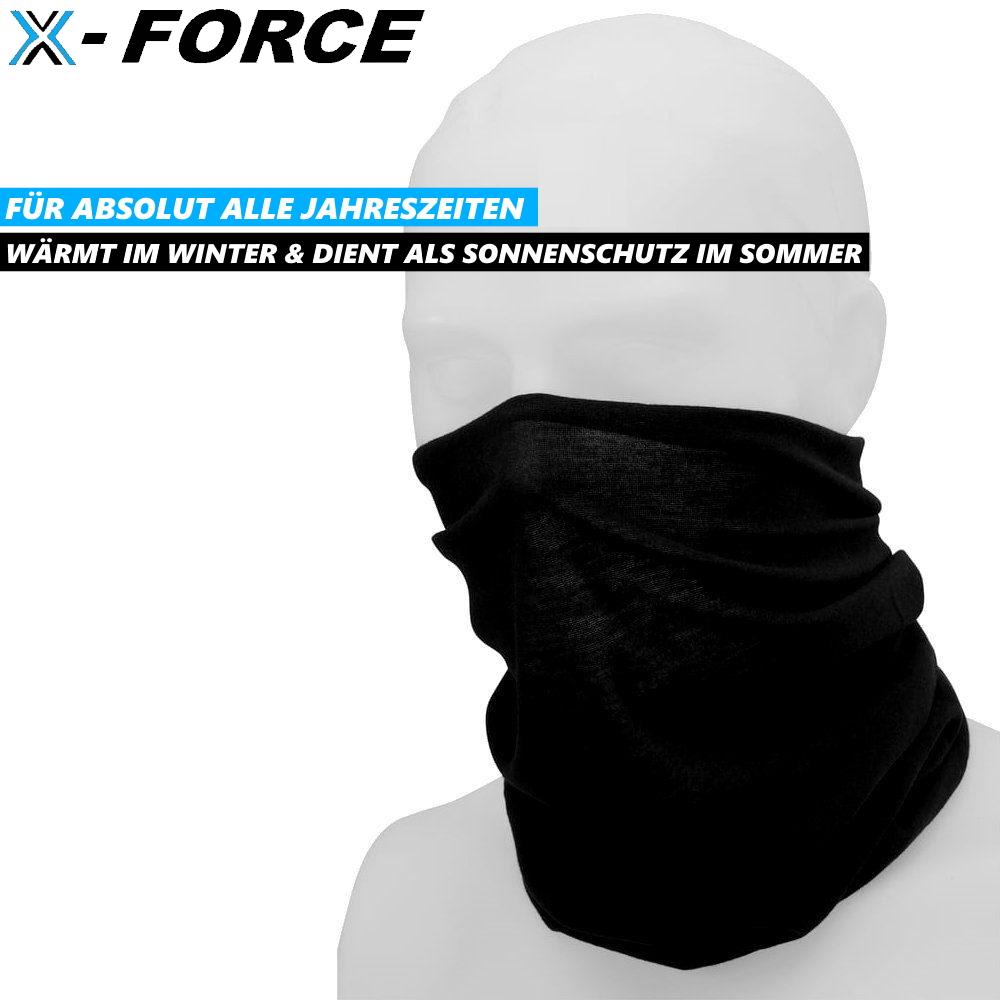 X-FORCE Multifunktionstuch Schlauchschal Bandana Halstuch Herren Damen Motorrad