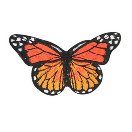 10 ks/sada Nálepky nášivky na šití oblečení ve tvaru motýla Aplikace Dekorace oblečení