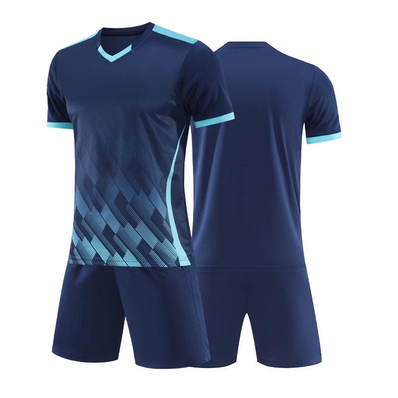 Short-sleeved Football Jersey Set Spot Football Training Jersey Adult Children Same Football Jersey Men's