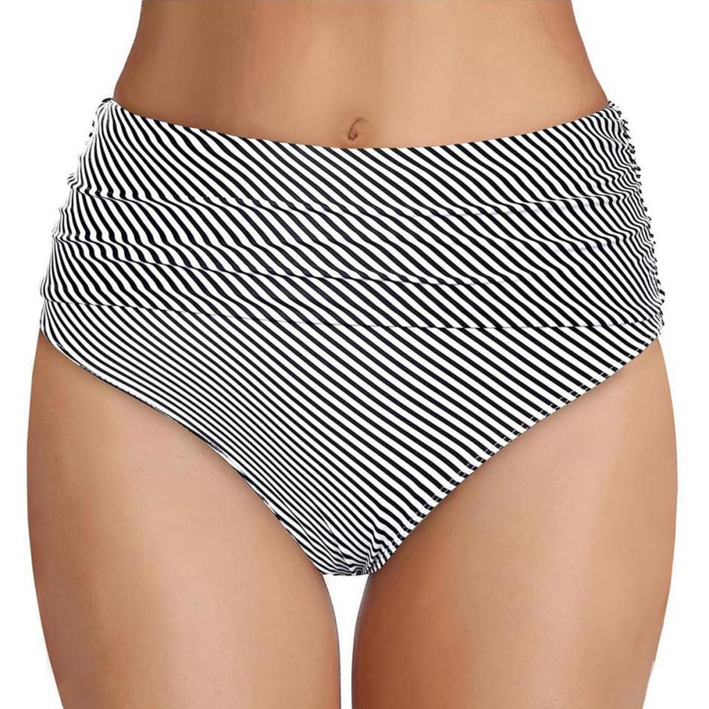 Women's Fashion Solid Colour Printed Sexy Seaside Holiday Swimming Shorts