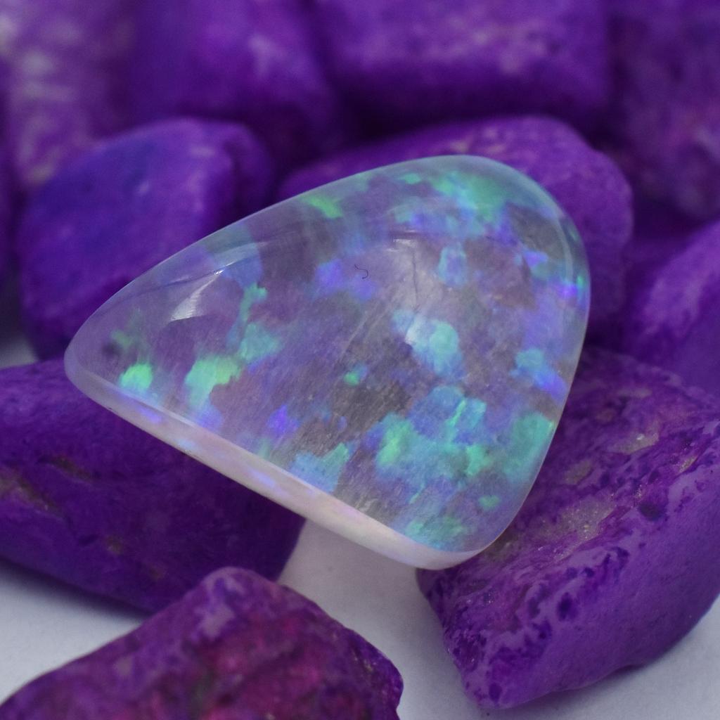 Boulder Opal 10.90 Ct Lab Created Fancy Stunning Certified Loose Gemstone