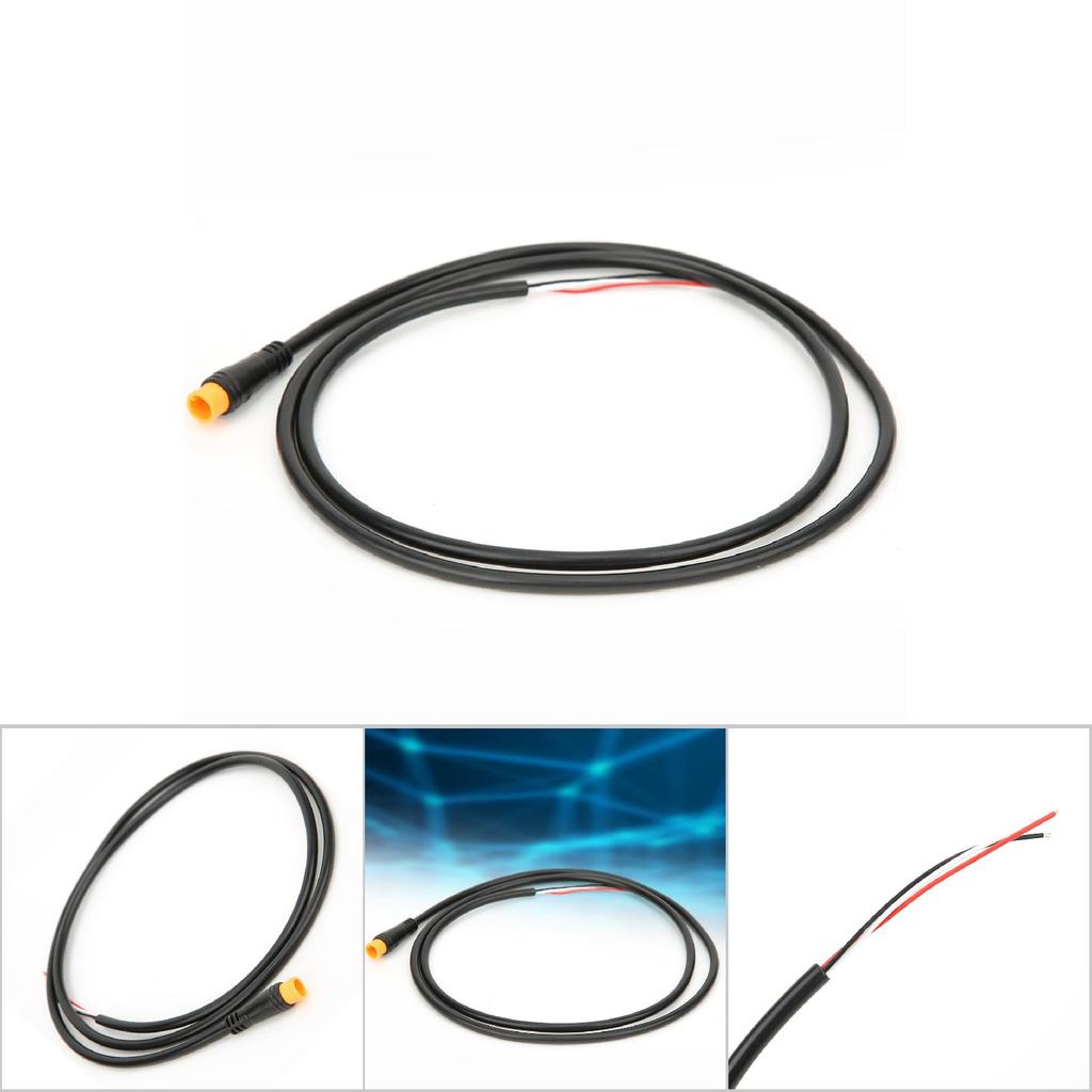 Practical Mixture Material Bicycle 3 Core Signal Cable Bike Lithium Battery Modification Accessory3 Core Male