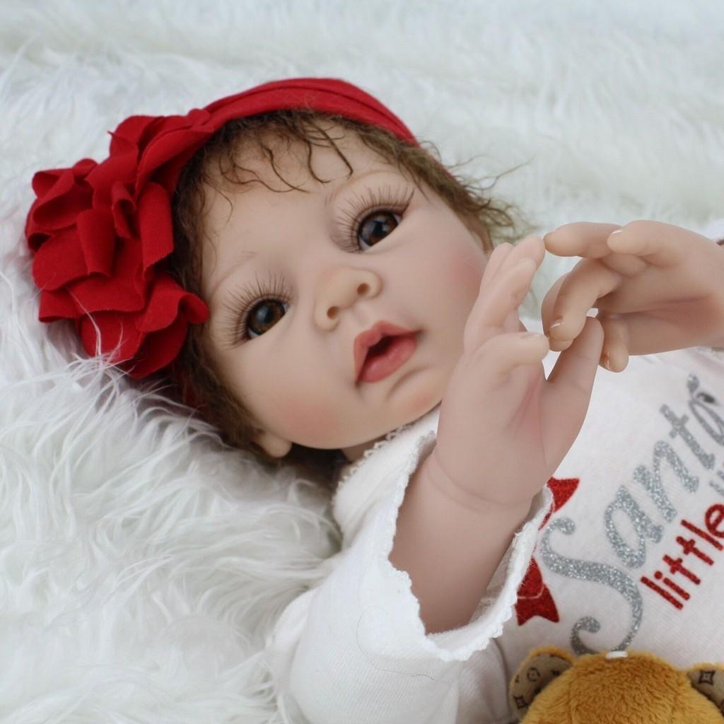 22-inch Lifelike Reborn Baby Doll Crafted From Premium Quality Soft Vinyl For Realistic Newborn Experience