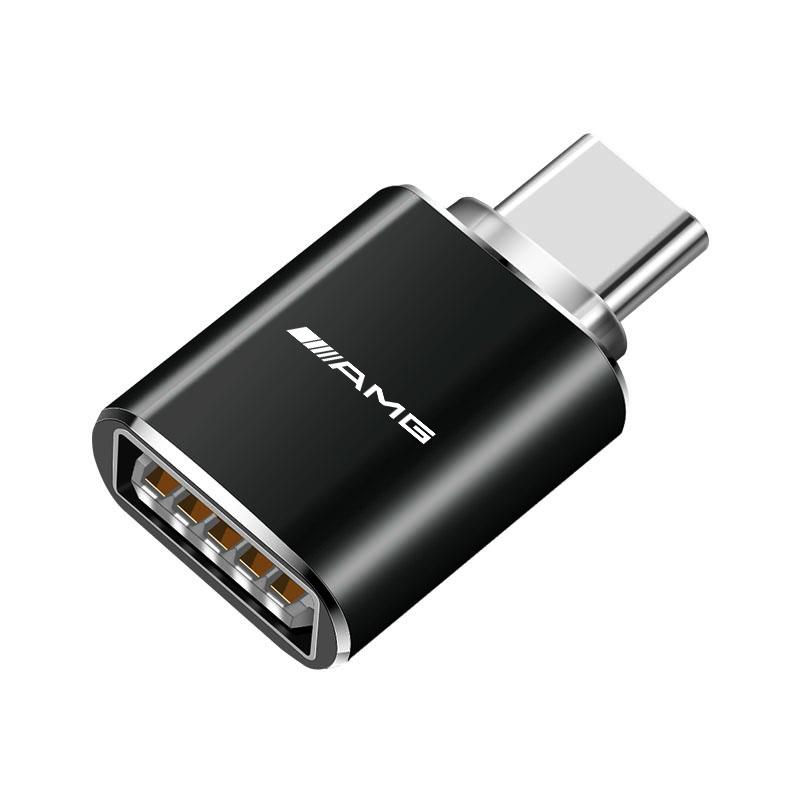 Car Type-C To USB Adapter Fast Charging Connector For Mercedes Benz AMG GLE GLS CLA CLE GLC CLS GLA W223 W213 W206 W464 W247 W16