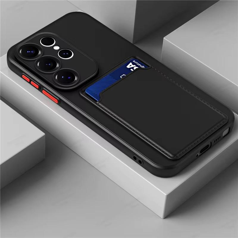 Funda Soft Back Silicone Wallet Case For For Samsung Galaxy S26 S25 S24 S23 S22 S21 Ultra Plus FE Edge Card Holder Cover