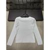 European Style Rhinestone Solid Color Knit Top - Winter 2025 Collection: Age-Reducing, Versatile, and Casual Long Sleeve with Round Neck