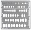 Tamiya Craft Tool Series No. 154 Modeling Template (Oval 1-6mm) for Plastic Models, 74154