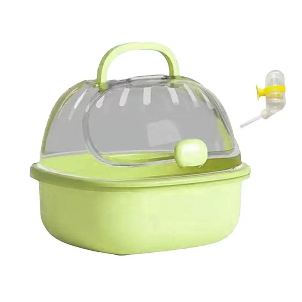 Portable Hamster Travel Carrier Breathable Small Pet Carrying Box Hedgehog