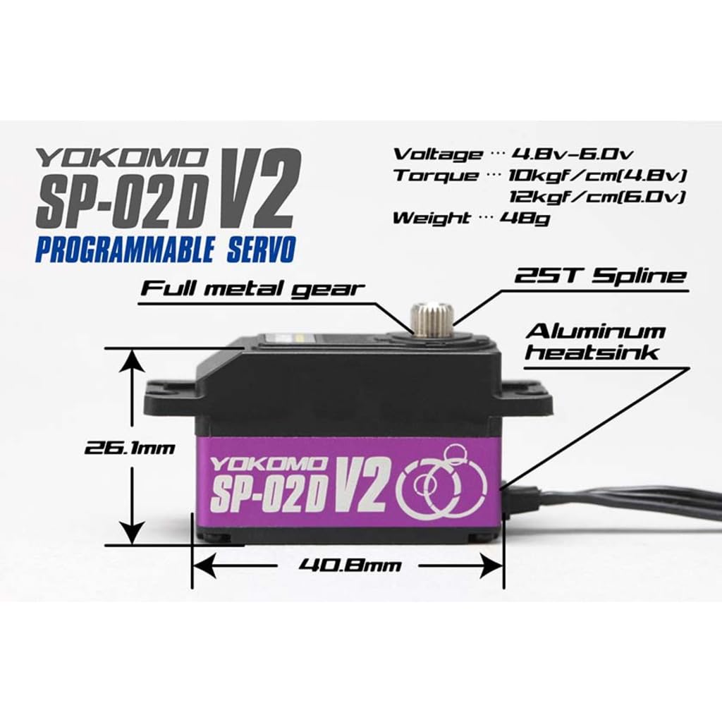 

Digital steering servo SP-02DV2 (purple)