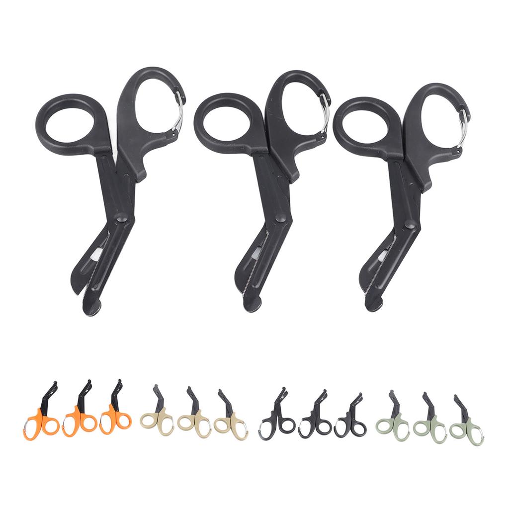 3Pcs Emergency Response Shears Stainless Steel Multifunctional Medical Scissors Bandage Scissors for