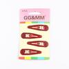 4Pcs/Set Korean Fashion Kids Accessories Glittering Solid Hairpins Girls Birthday Gift Princess Style Lovely Headwear Hair Clips