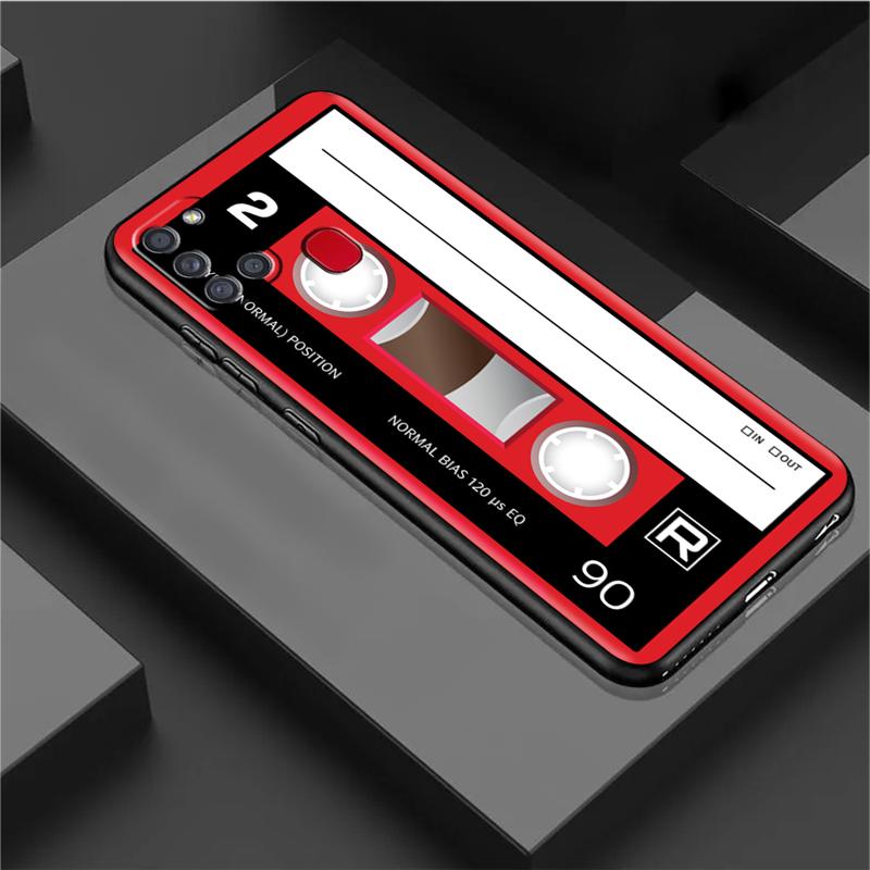 Mixtape Vintage Magnetic Tape Cassette Audio Case For Samsung Galaxy A54 A52 A14 5G A53 A12 A13 A71 A23 A34 A33 A21s Phone Cover