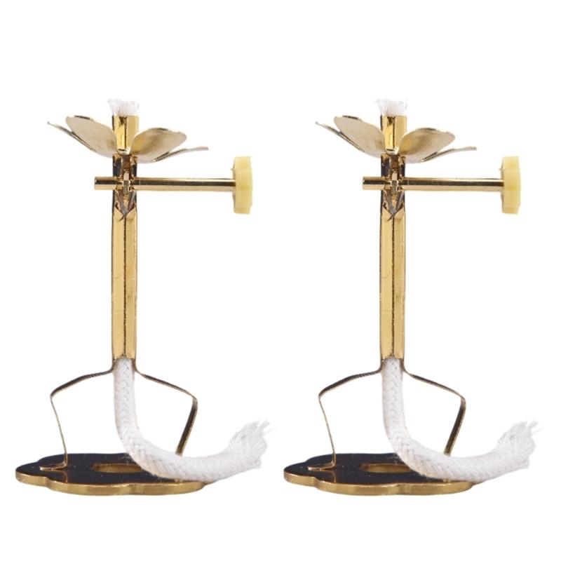 Sturdy Alloy Light Stand Base for Candle Adjustable Crafting Helper Set