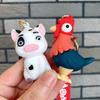 Moana Pua Maui Hei Hei Keychain Cartoon Pendant Toy Bag Decoration Gift Kids