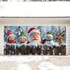 VIKAMA Christmas Winter Holiday Santa Claus Banner Christmas Banner Illustrated Design Festive Decor For Family Holiday Party
