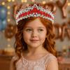 Luxury Zinc Zinc Alloy Princess Crown Shiny Bridal Headwear Trendy Girls Party Headbands  Themed Parties