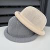 Simple versatile crimped dome top hat women's spring summer hollow breathable versatile ball hat sunshade cool hat