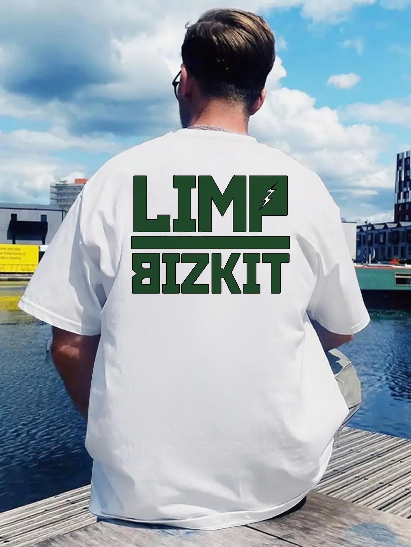 Retro Rock Band Graphic T-shirt -  Limp Bizkit  Print XXXL