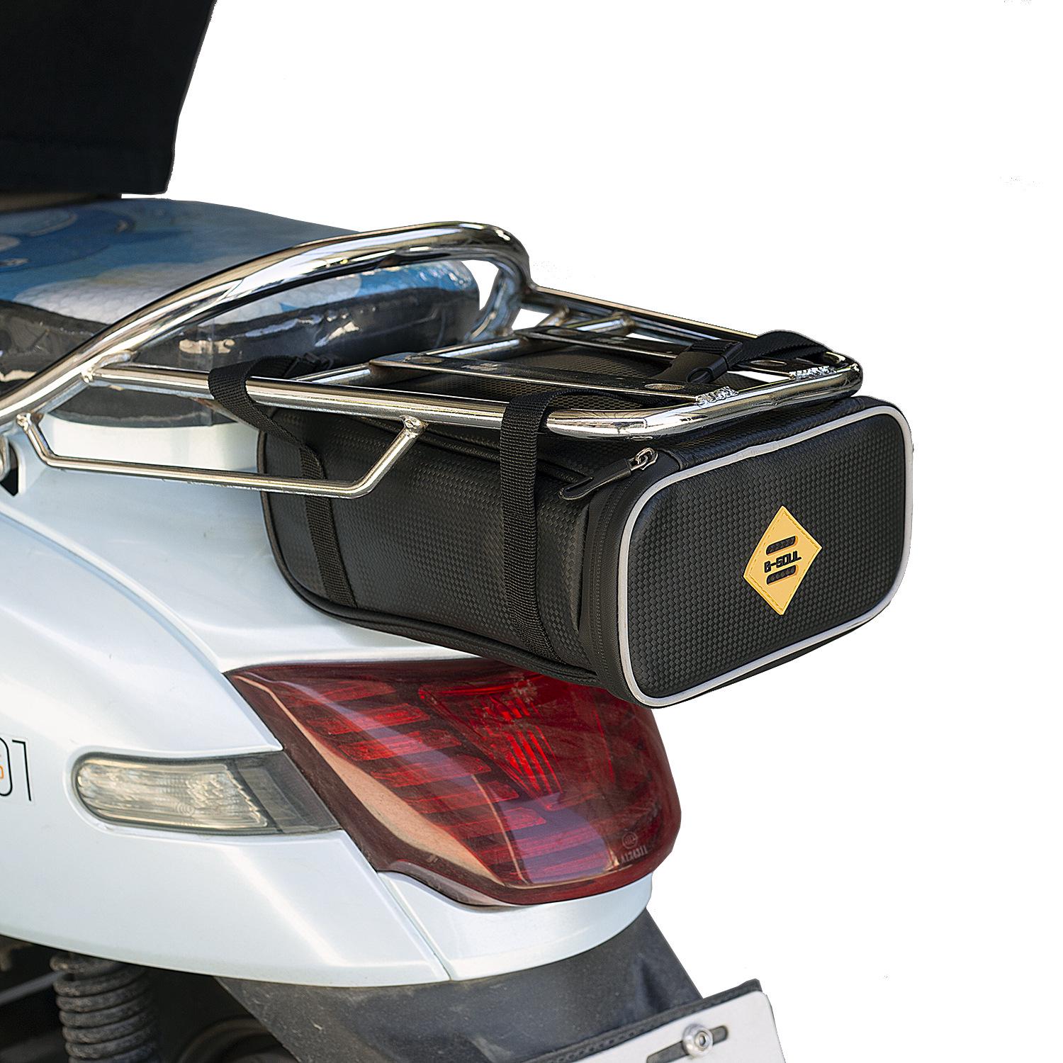 Electric Motorcycle Saddlebag Rear Seat Luggage Rack Bag