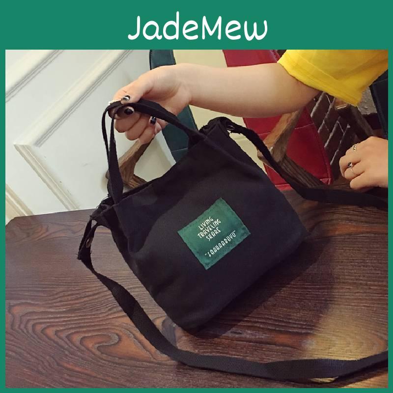 Bag Shoulder Crossbody Canvas Bucket Bags Handbag Letter Printing Women Gift
