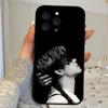 Singer Y-Yeonjun Phone Case For IPhone 1716 15 14 13 Pro Max 11 12 Mini X Xs XR Black Silicone Cover