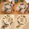 Vintage Lotus Beaded Bracelet For Men And Women With Chinese Style And Spiritual Symbols